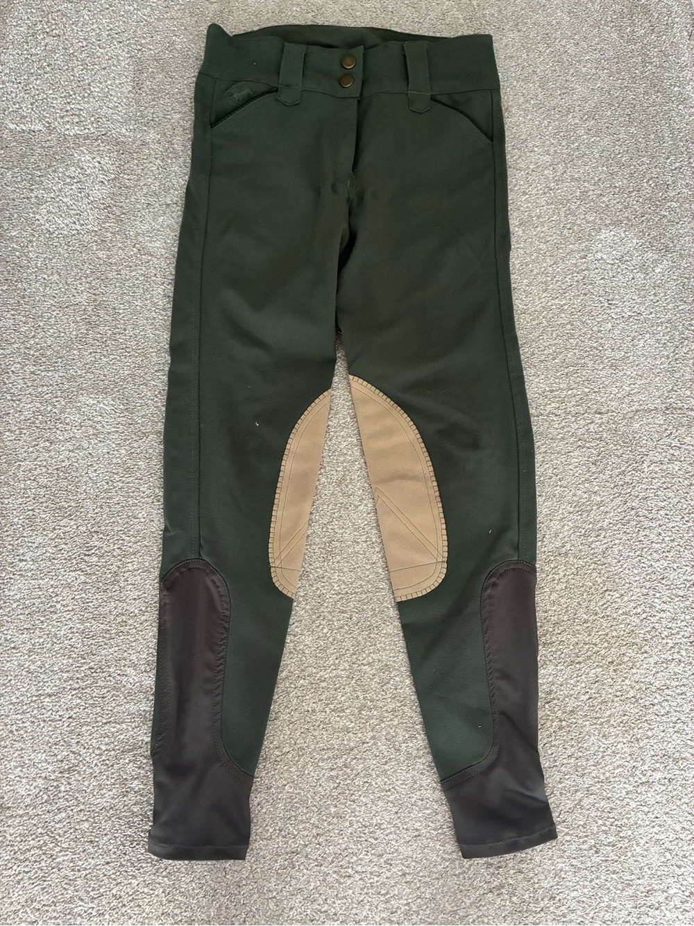 Green Piper riding breeches